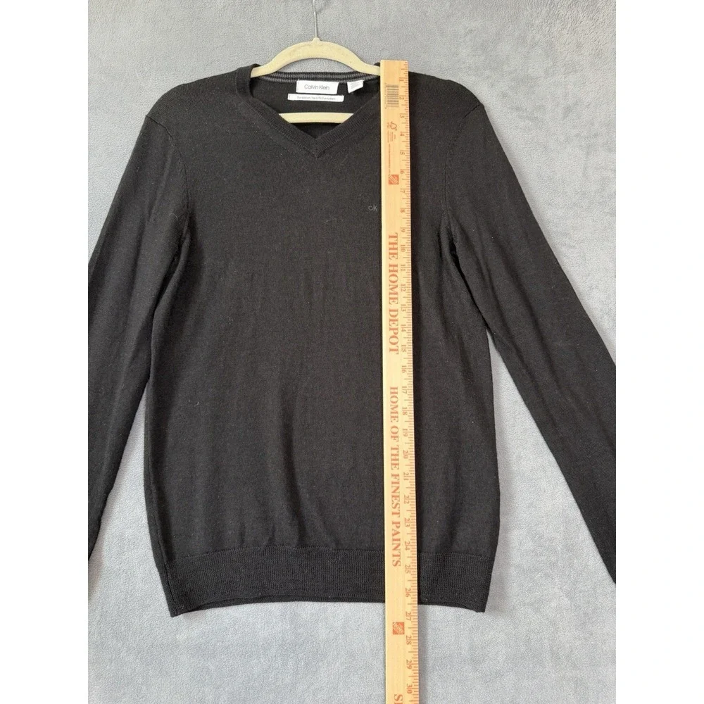Calvin Klein Men's European Yarn Wool Pullover Sweater Size XS Quiet Luxury